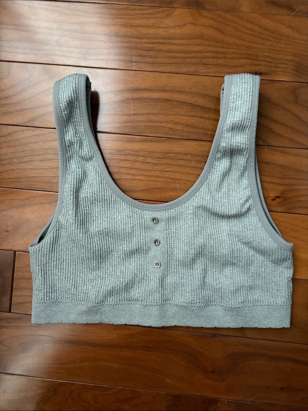 Lucky Brand Gray Henley lounge bralette